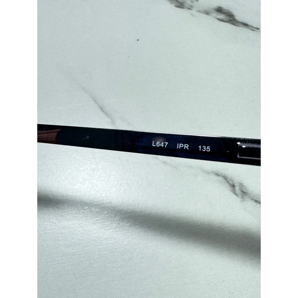 Liz Claiborne L647 Eyeglasses Blue Marbled Acetate Frames 52-16-135 IPR